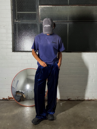 Velour Sweatpants - Navy