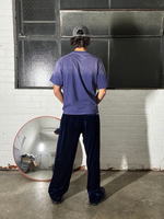 Velour Sweatpants - Navy